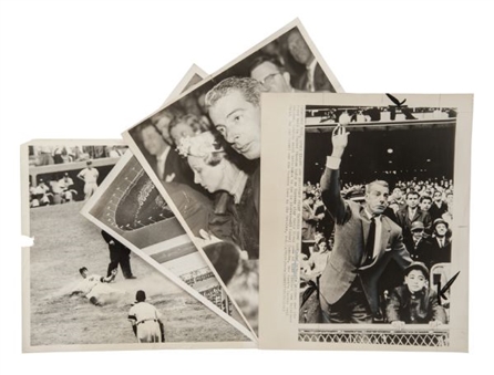 Joe DiMaggio Vintage Wire Photo Collection of (4)   